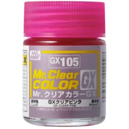 PINTURA ACRILICA Mr. CLEAR COLOR PINK (18 ml) - Mr Color GX105