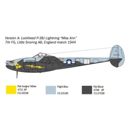 LOCKHEED P-38 J LIGHTNING "Glacier Girl" -Escala 1/48- Italeri 1446