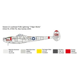 LOCKHEED P-38 J LIGHTNING "Glacier Girl" -Escala 1/48- Italeri 1446