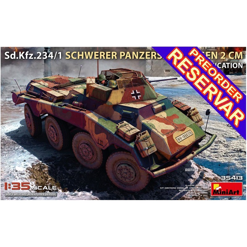 VEHICULO BLINDADO Sd.Kfz.234/1 Schwerer Panzerspahwagen (20 mm) Late Mod 1/35