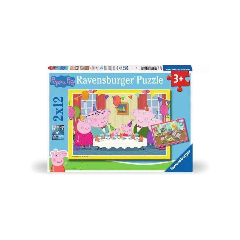 PUZZLES 2X12 PZAS PEPPA PIG - RAVENSBURGER 12004017