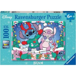 PUZZLE 100 PZAS XXL STITCH FELIZ NAVIDAD - RAVENSBURGER 12004030