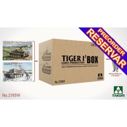 SET 2 x TIGER I (Early) -Escala 1/35- & M. Wittmann -Escala 1/16- Takom 2195W