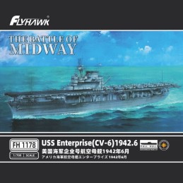 PORTAAVIONES U.S.S. Enterprise CV-6 (1942) "DELUXE" -Escala 1/700- FlyHawk 1178