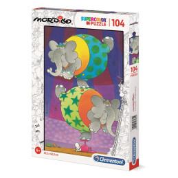 PUZZLE 104 pzs THE BALANCE, Mordillo (335 x 485 mm) - Clementoni 27134