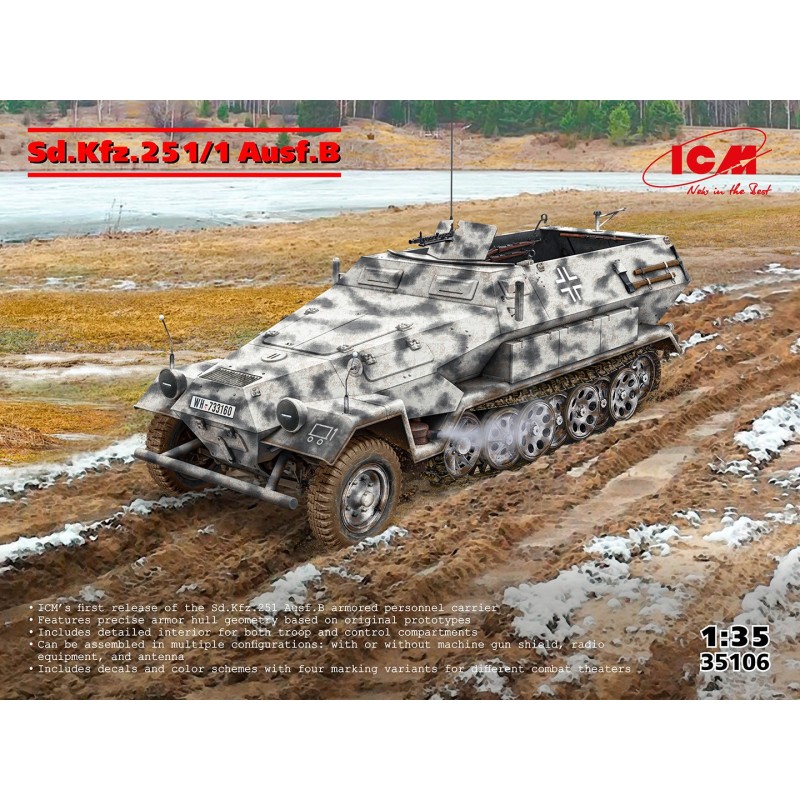 SEMIORUGA Sd.Kfz. 251/1 Ausf.B -Escala 1/35- ICM 35106