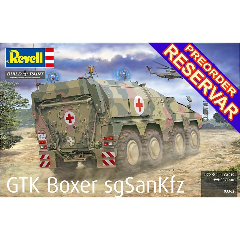 TRANSPORTE DE TROPAS GTK Boxer (Ambulancia) -Escala 1/72- Revell 03362