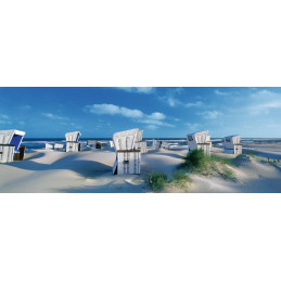 PUZZLE PANORAMA 1000 PIEZAS TUMBONAS EN LA ISLA DE SYLT (980 x 375 mm)