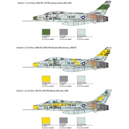 NORTH AMERICAN F-100 F SUPER SABRE -Escala 1/72- Italeri 1398