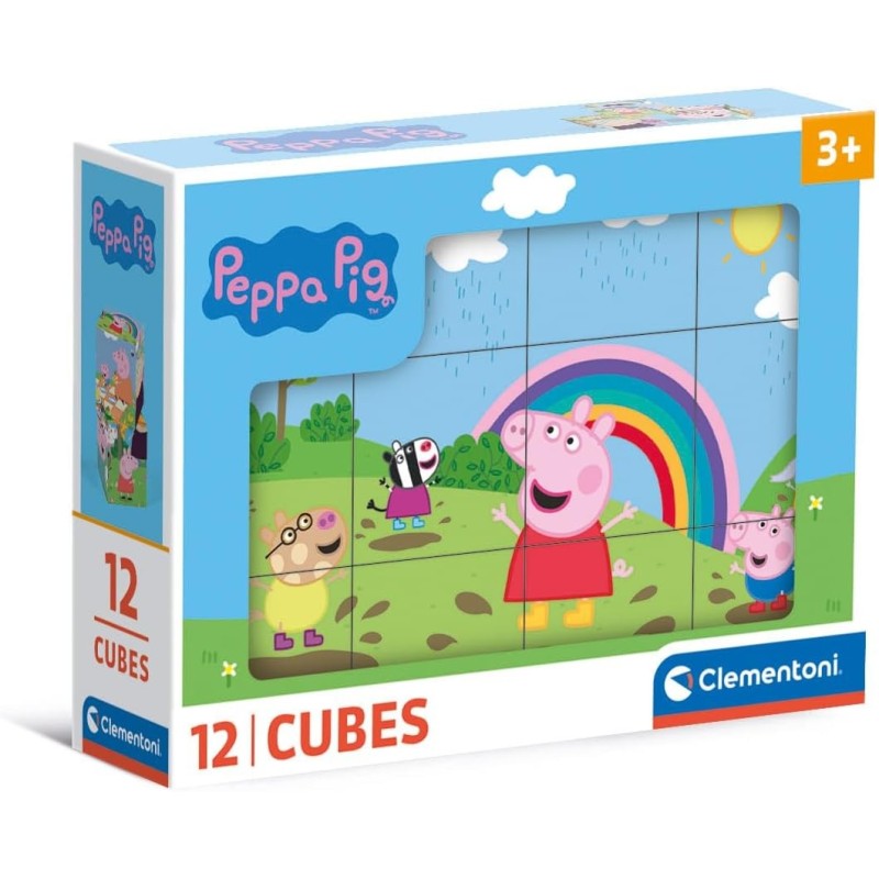 PUZZLE CUBE 12 pzs PEPPA PIG - Clementoni 41195