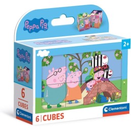 PUZZLE CUBE 6 pzs PEPPA PIG - Clementoni 40659