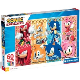 PUZZLE MAXI 60 Pzas SONIC THE HEDGEHOG - SEGA (642 x 420 mm) - CLEMENTONI 26073