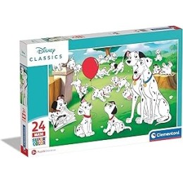 PUZZLE 24 PZS MAXI 101 DALMATAS  - CLEMENTONI 24245