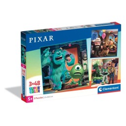 PUZZLE 3 X 46 Pzas PIXAR (210 x 205 mm) - CLEMENTONI 25065