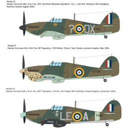 HAWKER HURRICANE MK-I "R.A.F. ACES" -Escala 1/48- Italeri 2838