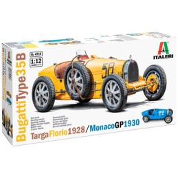 BUGATTI Type 35B (Targa Florio 1928 / Monaco GP 1930) -Escala 1/12- Italeri 4716