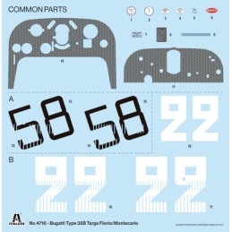 BUGATTI Type 35B (Targa Florio 1928 / Monaco GP 1930) -Escala 1/12- Italeri 4716