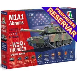 War Thunder Series: CARRO DE COMBATE M-1 A1 ABRAMS -Escala 1/35- Italeri 35108