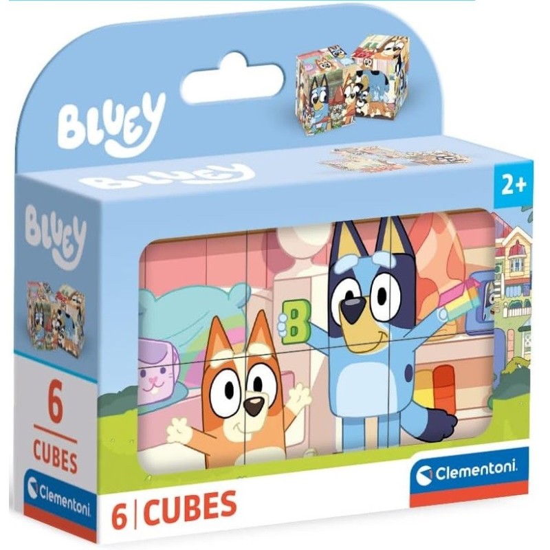 PUZZLE CUBE 6 pzs BLUEY - Clementoni 40662