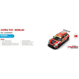 CUPRA TCR Monlau" -Escala 1/32- Scalextric U10425S300"