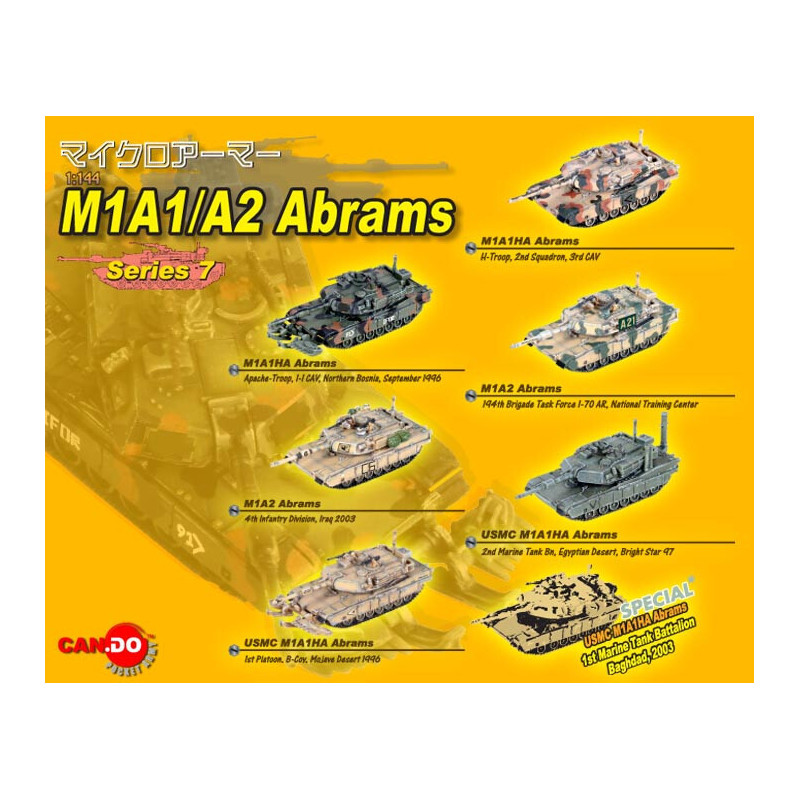 CARRO M1 A1/A2 ABRAMS 1/144