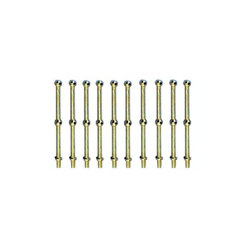 CANDELERO LATON 10MM 2 AGUJEROS (10 UNIDADES)