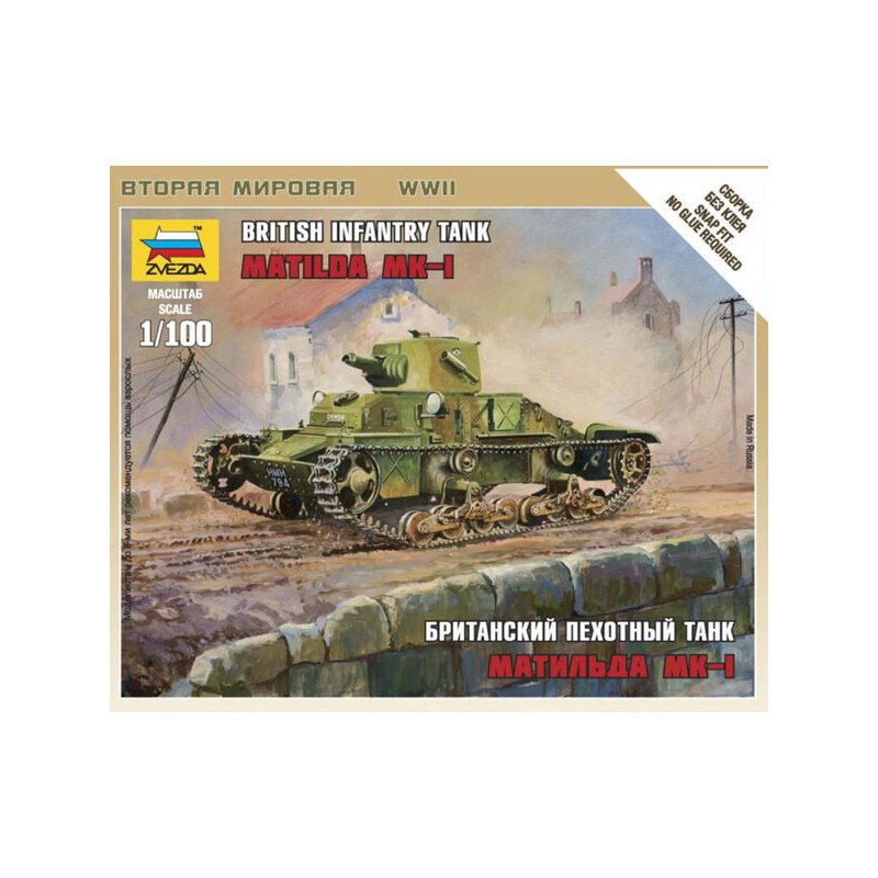 CARRO DE COMBATE MATILDA MK.I ESCALA 1/100