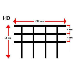 VALLA METALICA H0 (270 mm) UNIDAD