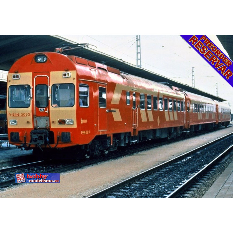 AUTOMOTOR DIESEL RENFE 444 ROJO-AMARILLO - EP.IV - ESCALA H0 - ELECTROTREN HE2020