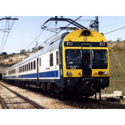 AUTOMOTOR DIESEL RENFE 444 AZUL-BLANCO - EP.V - ESCALA H0 - ELECTROTREN HE2022