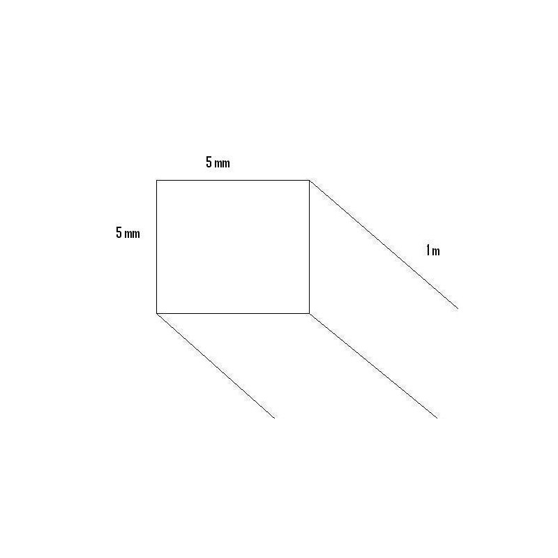 LISTON BALSA (5 x 5 x 1000 mm)