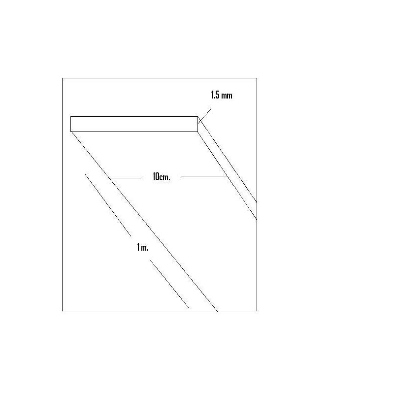 CHAPA BALSA (1,5 x 100 x 1.000mm)