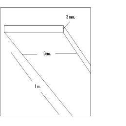 CHAPA BALSA (3 x 100 x 1.000mm)