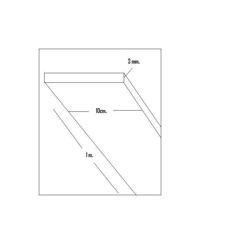 CHAPA BALSA (3 x 100 x 1.000mm)