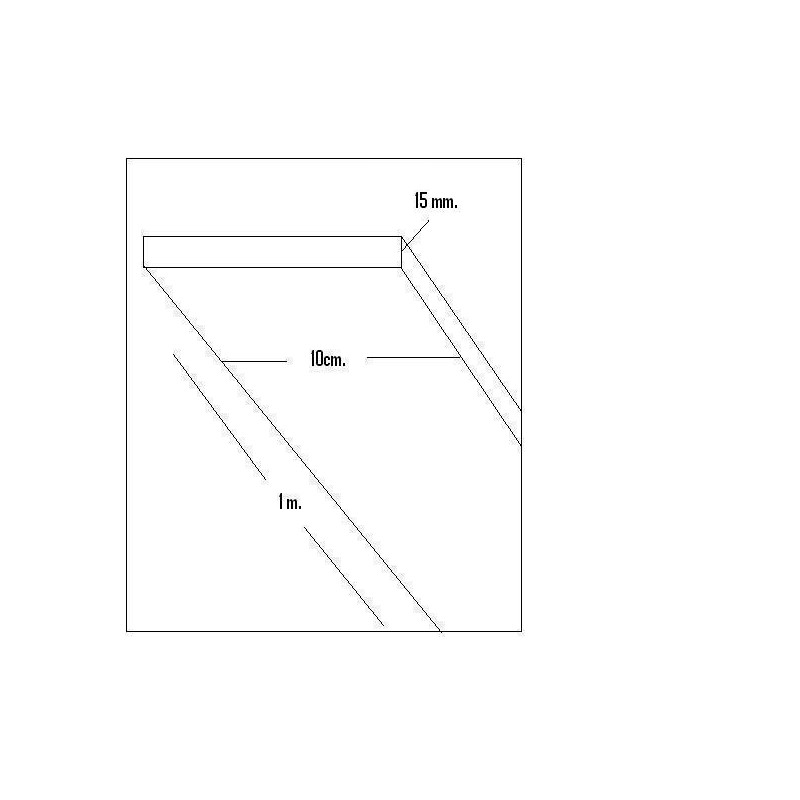 CHAPA BALSA (15 x 100 x 1.000 mm)