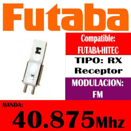 CRISTAL RECEPTOR FUTABA FM 40.875