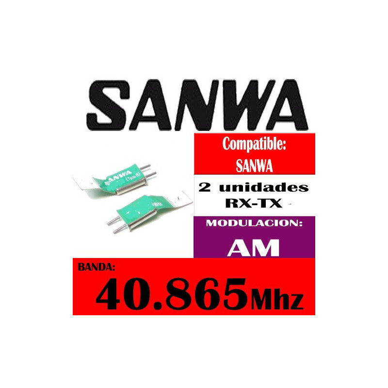 JUEGO DE CRISTALES AM 40.865 Rx/Tx