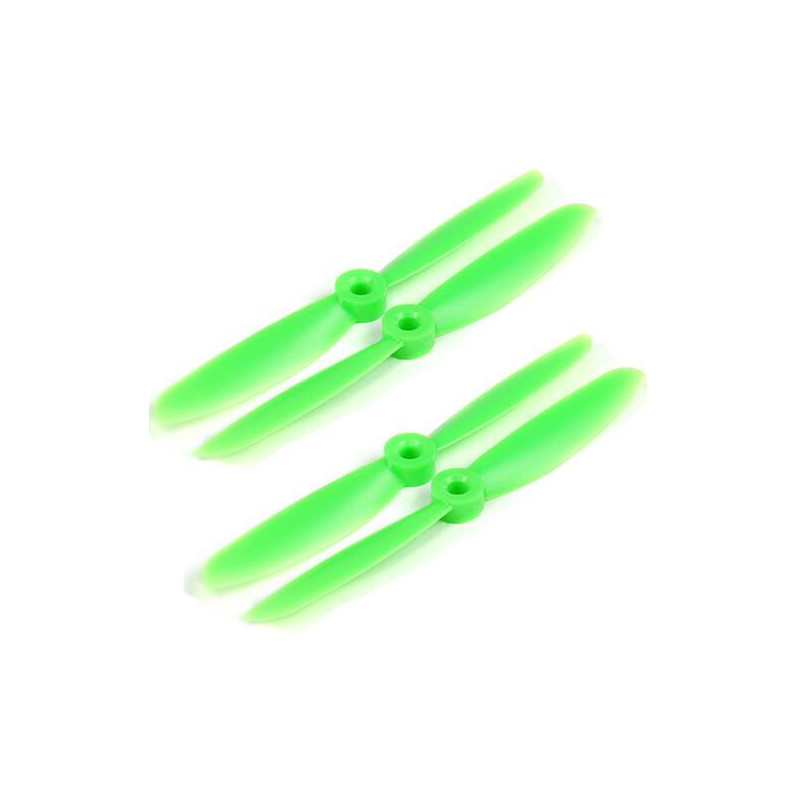 SET 4 HELICES BIPALAS 6 x 4,5 (normal + invertida) VERDE - Gemfan 3970