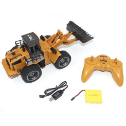 BULLDOZER RC 6 CANALES - ESCALA 1/18 - HUINA 1520