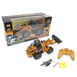 BULLDOZER RC 6 CANALES - ESCALA 1/18 - HUINA 1520